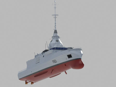 Kimon class frigate F-601 3D Model