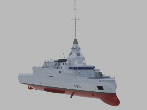 Kimon class frigate F-601 3Dモデル