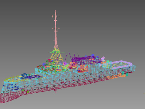 Kimon class frigate F-601 3Dモデル