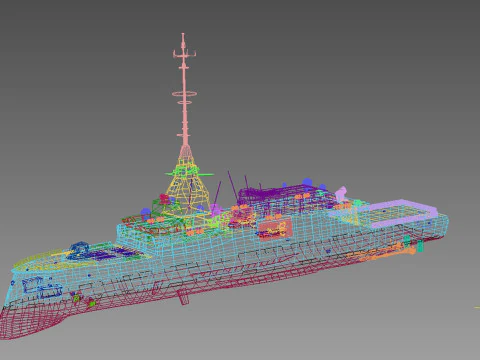 Kimon class frigate F-601 3D Model
