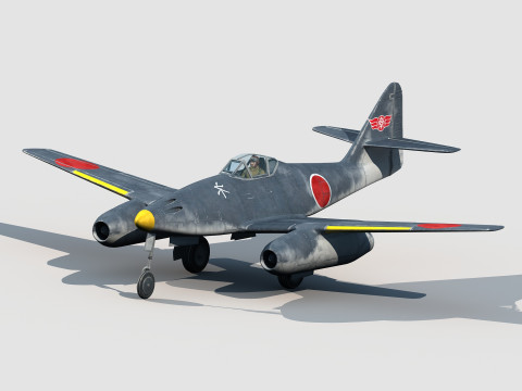 Nakajima Ki-201 Karyu 3D-Modell