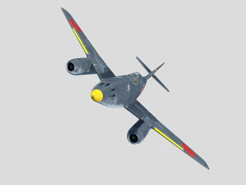 Nakajima Ki-201 Karyu 3D Model