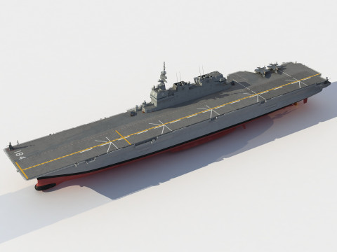 JS DDH-184 Kaga Improved carrier 3D Model