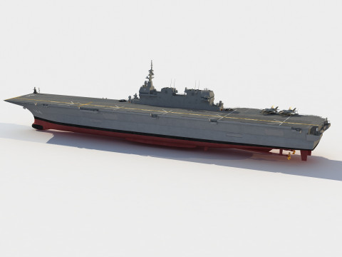 JS DDH-184 Kaga Improved carrier 3D Model