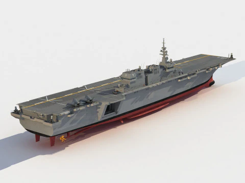 JS DDH-184 Kaga Improved carrier 3D Model