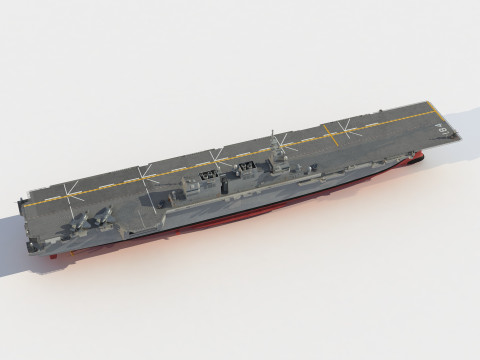 JS DDH-184 Kaga Improved carrier 3D Model