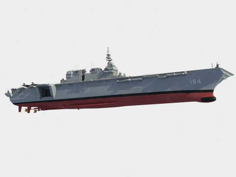 JS DDH-184 Kaga Improved carrier 3D Model