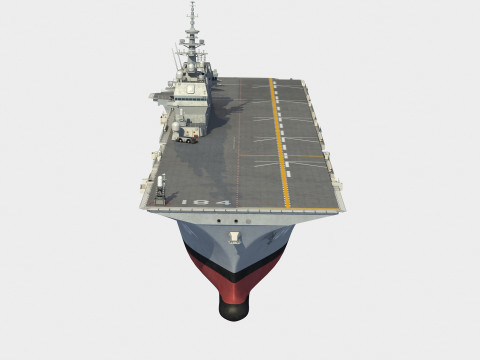 JS DDH-184 Kaga Improved carrier 3D Model