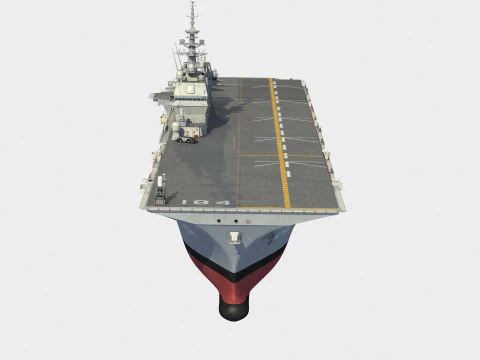 JS DDH-184 Kaga Improved carrier 3D Model