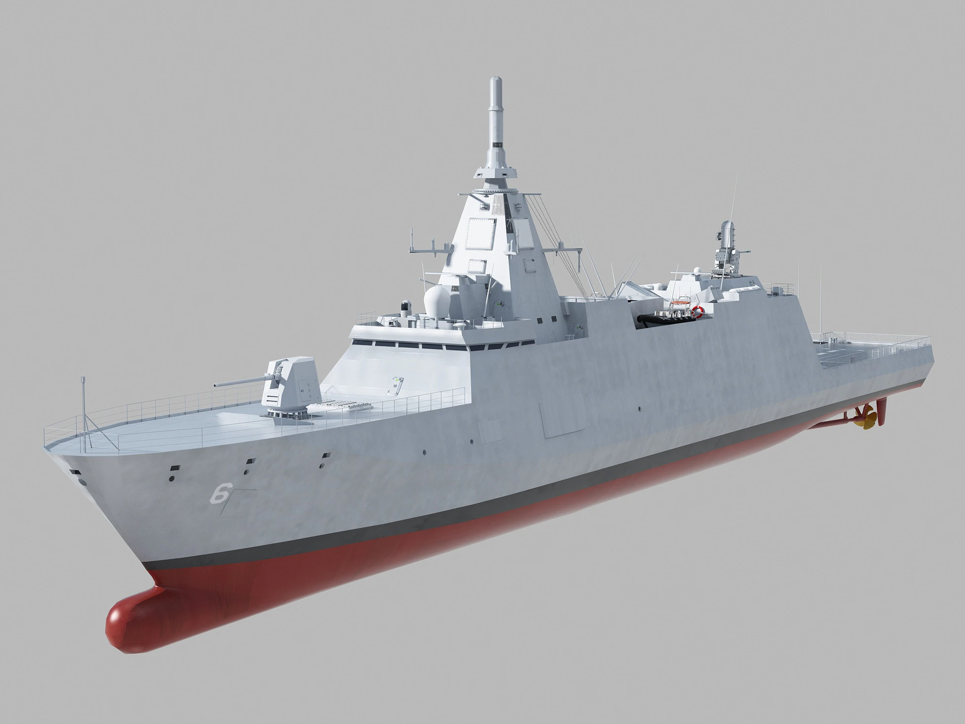 Mogami class frigate 3D Model .c4d .max .obj .3ds .fbx .stl .blend