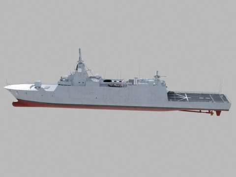 Mogami class frigate 3D Model