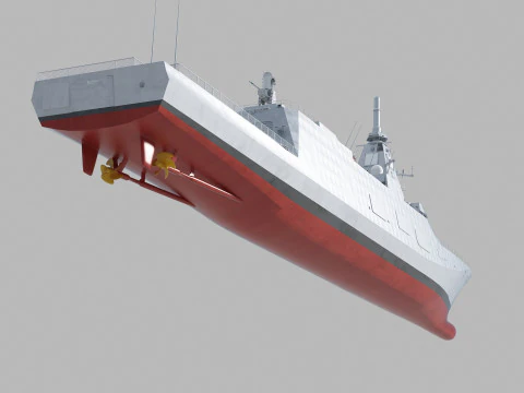 Mogami class frigate 3D Model