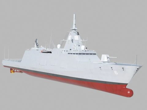 Mogami class frigate 3D Model