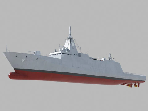 Mogami class frigate 3D Model