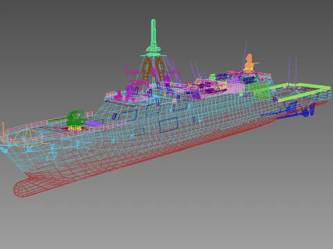 Mogami class frigate 3D Model