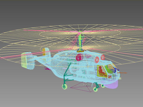 Kamov Ka-28 Helix 3D Модель