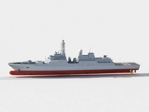 Jinnah class frigate 3D Model