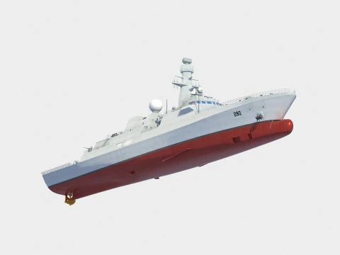 Jinnah class frigate 3D Model