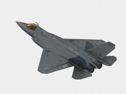 Shenyang J-35A Modelo 3D