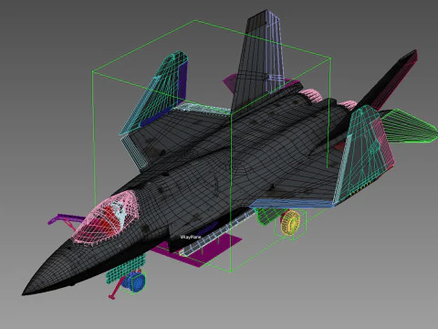 Shenyang J-35A Modelo 3D