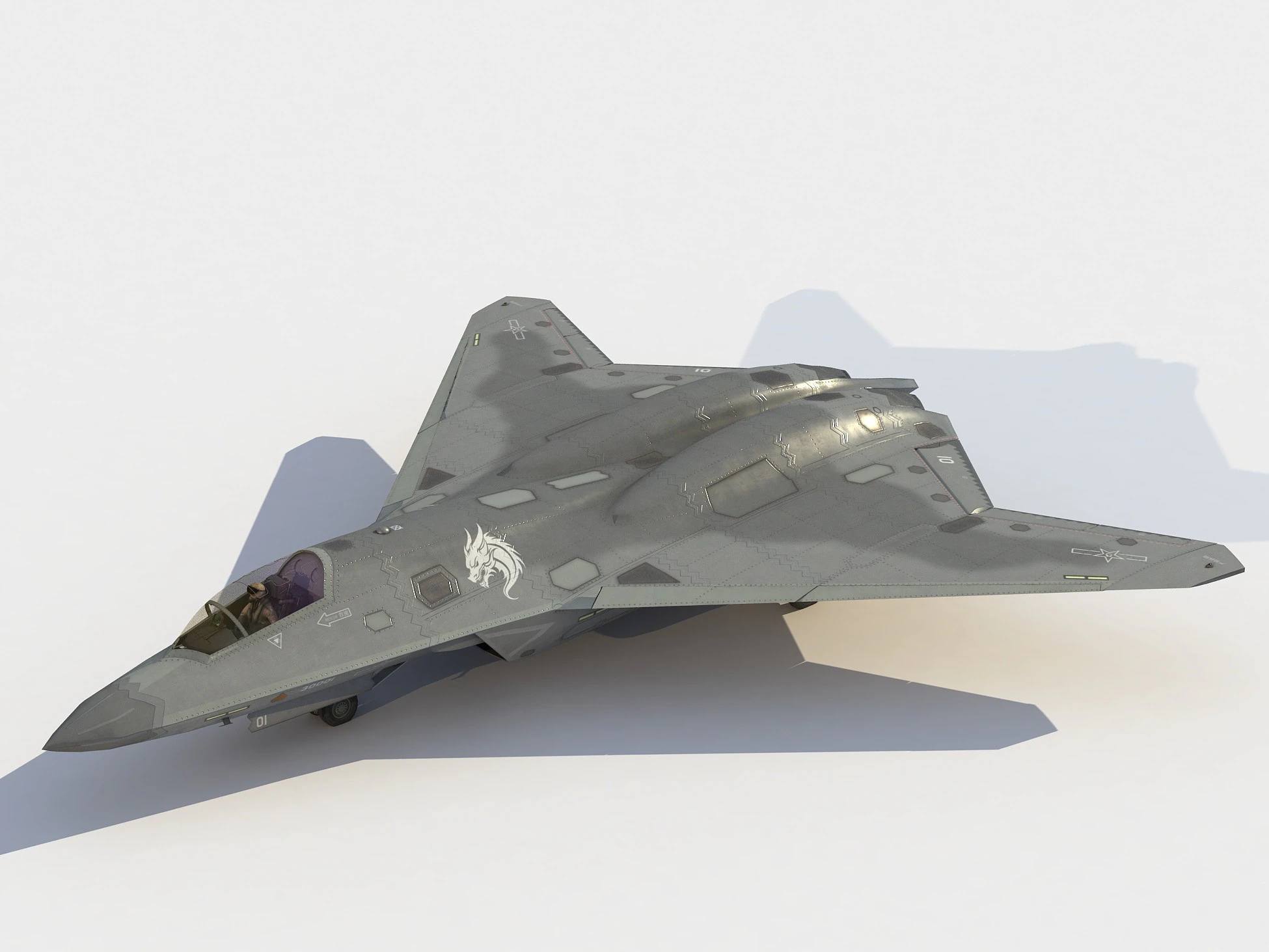 Shenyang J-50 Modello 3D .c4d .max .obj .3ds .fbx .stl .blend