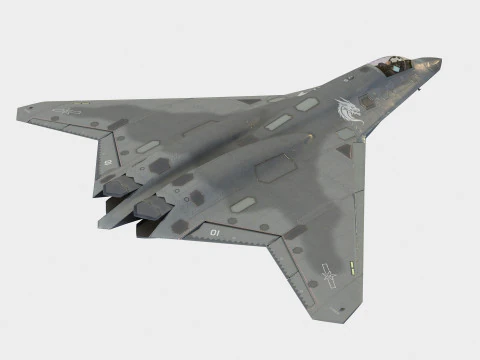 Shenyang J-50 Modello 3D