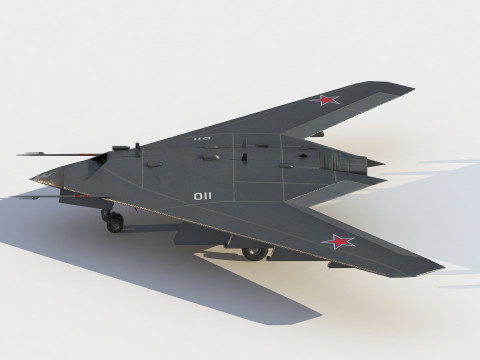 Sukhoi S-70 Okhotnik 3D Model