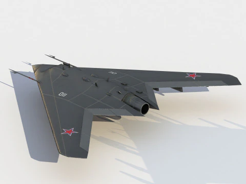 Sukhoi S-70 Okhotnik 3D Model
