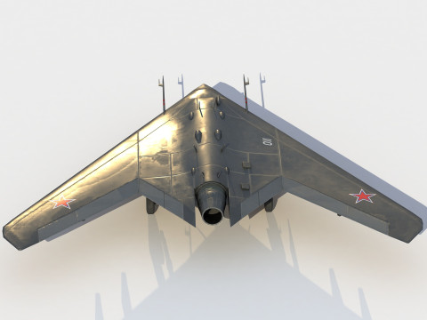 Sukhoi S-70 Okhotnik 3D Model