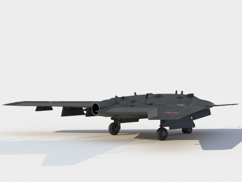 Sukhoi S-70 Okhotnik 3D Model