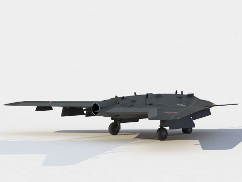 Sukhoi S-70 Okhotnik 3D Model