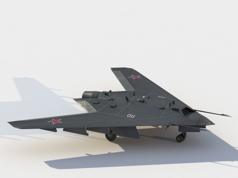 Sukhoi S-70 Okhotnik 3D Model