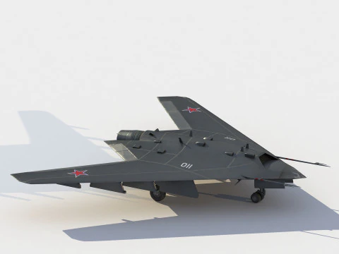 Sukhoi S-70 Okhotnik 3D Model