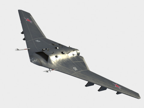 Sukhoi S-70 Okhotnik 3D Model