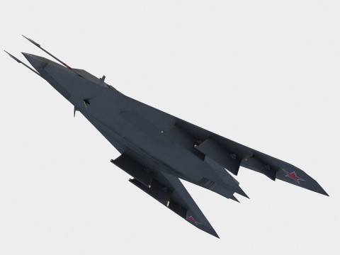 Sukhoi S-70 Okhotnik 3D Model