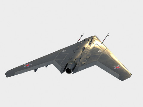 Sukhoi S-70 Okhotnik 3D Model