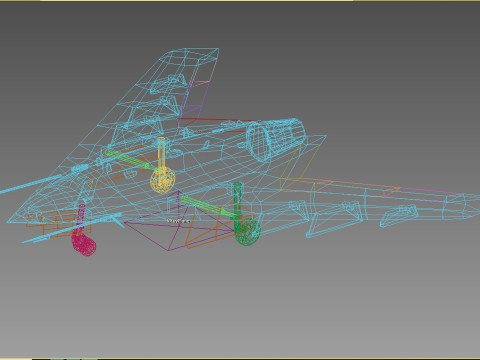 Sukhoi S-70 Okhotnik 3D Model