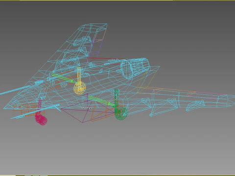 Sukhoi S-70 Okhotnik 3D Model