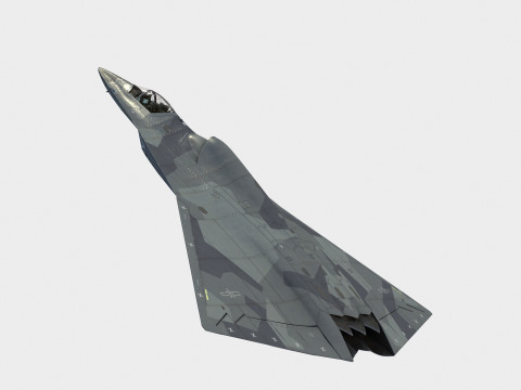 Chengdu J-36 3D-Modell
