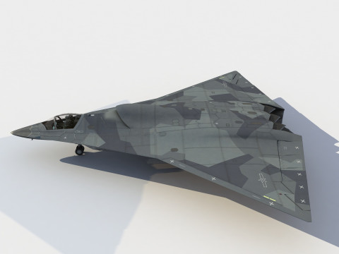 Chengdu J-36 Model 3D