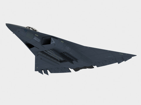 Chengdu J-36 Model 3D