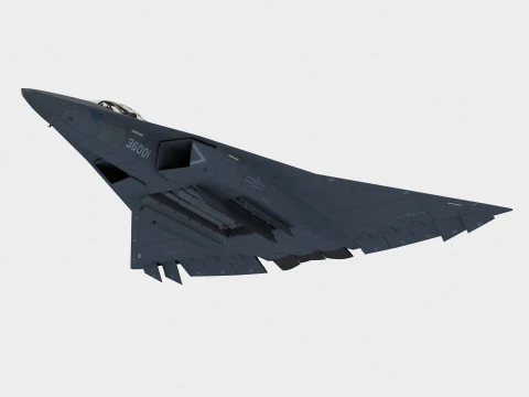 Chengdu J-36 Modelo 3D