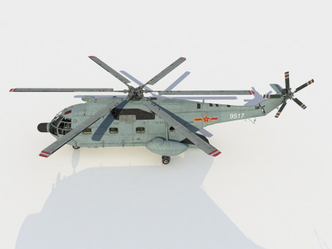 Changhe Z-8 J Helicopter 3D मॉडल