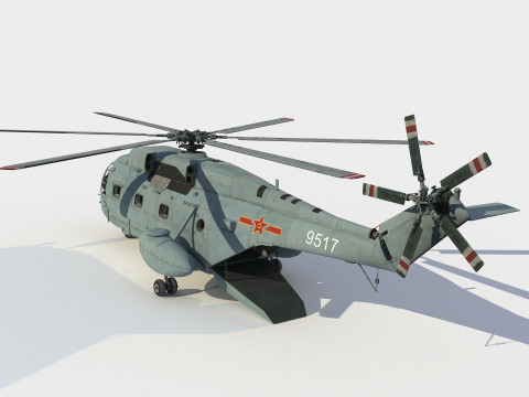 Changhe Z-8 J Helicopter 3D मॉडल