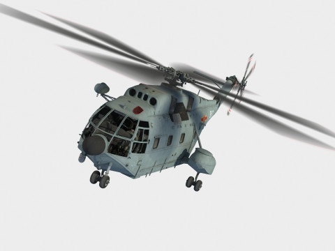 Changhe Z-8 J Helicopter 3D मॉडल
