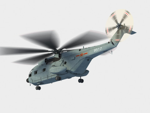 Changhe Z-8 J Helicopter 3D मॉडल