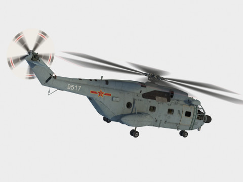 Changhe Z-8 J Helicopter 3D मॉडल