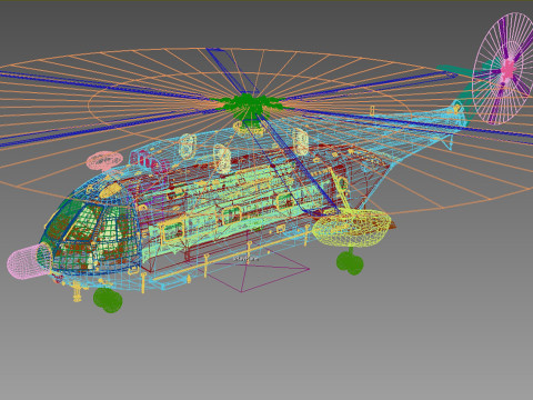 Changhe Z-8 J Helicopter 3D मॉडल