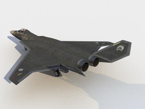 Mitsubishi F-3 ATD-X 3D 모델