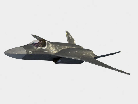 Mitsubishi F-3 ATD-X 3D Model